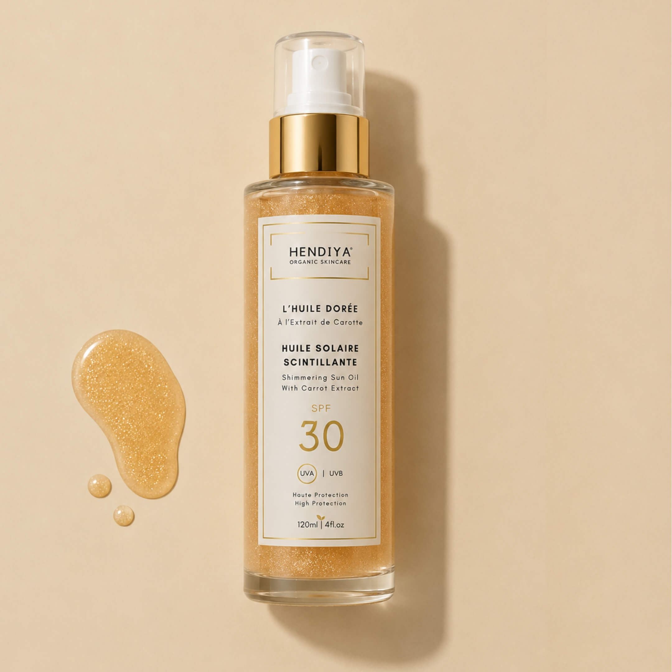 L'Huile Dorée - Huile Bronzante Scintillante à l’Extrait de Carotte SPF 30